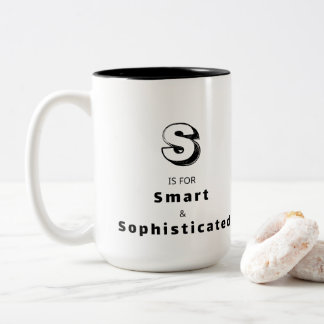 Slim en verfijnd S - Gepersonaliseerde luxe Tweekleurige Koffiemok