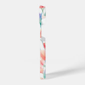 Slim Fit Waterverf Tulpen Patroon iPhone 14 Hoesje iPhone Hoesje (Linkerkant)