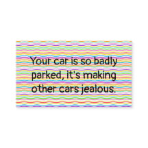 Slim geestig slecht parkeren