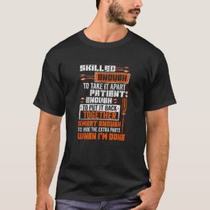 Slim genoeg om de extra onderdelen trots mechanism t-shirt
