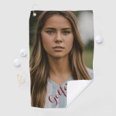 Slim Golfer Meisje Golf Handdoek (Insitu)