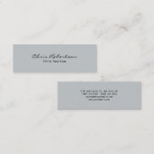 Slim Gray Modern Trendy Stylish Visitekaartje (Voorkant / Achterkant)