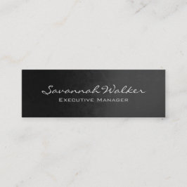 Slim Grijs Handschrift Professioneel Modern Trendy Mini Visitekaartje