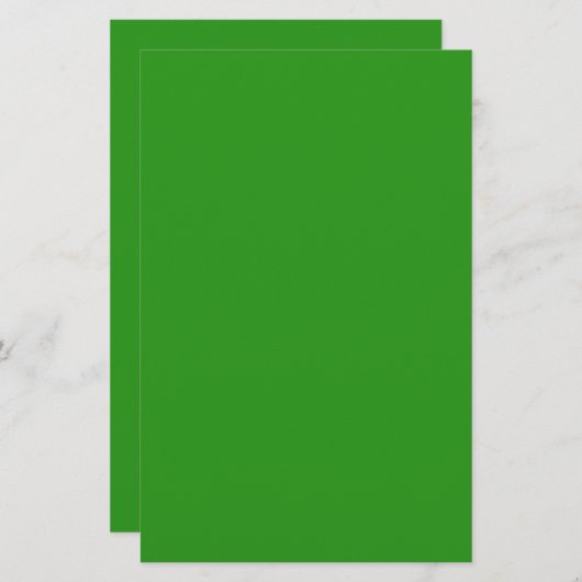 Slim-groene vaste kleur briefpapier (Voorkant / Achterkant)