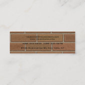 Slim handschrift Modern Trend Wall tegen bruin Mini Visitekaartje (Achterkant)