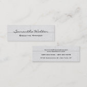 Slim handschrift Moderne lichte grijze wandstenen Mini Visitekaartje (Voorkant / Achterkant)