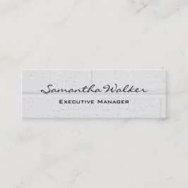 Slim handschrift Moderne lichte grijze wandstenen Mini Visitekaartje