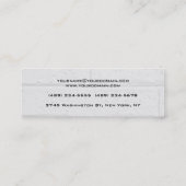 Slim handschrift Moderne lichte grijze wandstenen Mini Visitekaartje (Achterkant)