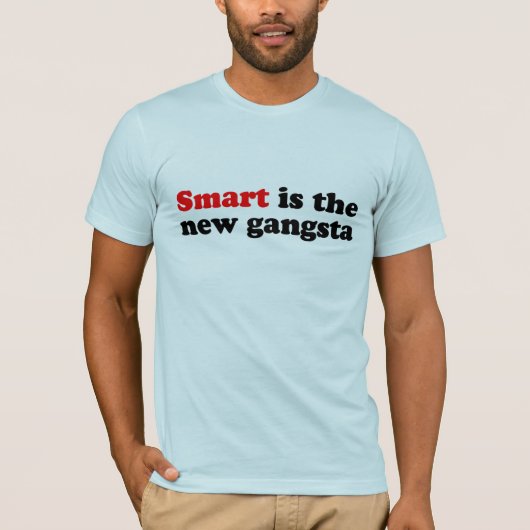 SLIM IS DE NIEUWE GANGSTA T-SHIRT (Voorkant)