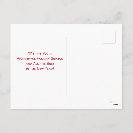 Slim Kat Santa Kaart (Achterkant)