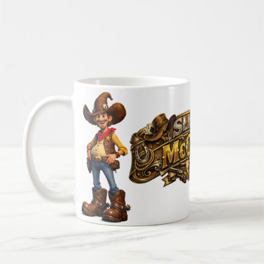 Slim McCoy - Cowboy Koffiemok (Links)