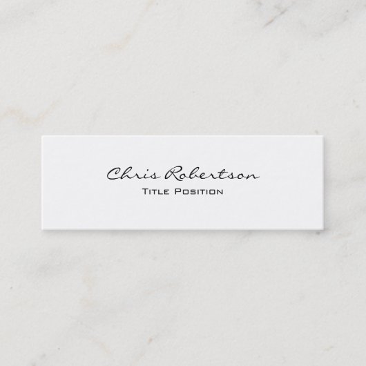 Slim Modern Trendy Charming Visitekaartje (Voorkant)