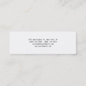 Slim Modern Trendy Stijlvol Visitekaartje (Achterkant)