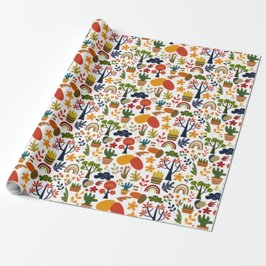Slim mooi multi-patroon cadeaupapier (Uitgerold)