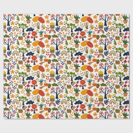 Slim mooi multi-patroon cadeaupapier (Vlak)