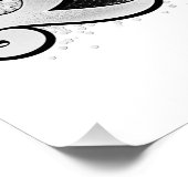 Slim Mooi Verbazingwekkend Zwart Koningin Melanin Perfect Poster (Hoek)