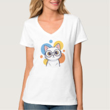 Slim Nerd Witte Kattenbril Design