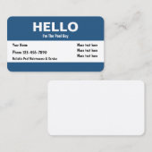 Slim ontwerp voor poolservice visitekaartje (Voorkant / Achterkant)