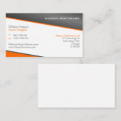 Slim Oranje en grijs professioneel Visitekaartje (Voorkant / Achterkant)