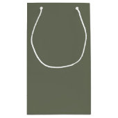 Slim Panel Moss Green Gift Bag – Klein Cadeauzakje (Achterkant)