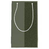 Slim Panel Moss Green Gift Bag – Klein Cadeauzakje (Voorkant)