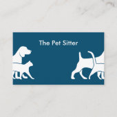 Slim Pet Sitter Visitekaartje Ontwerp (Voorkant)