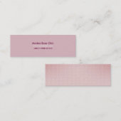 Slim Pink Business Card Mini Visitekaartje (Voorkant / Achterkant)