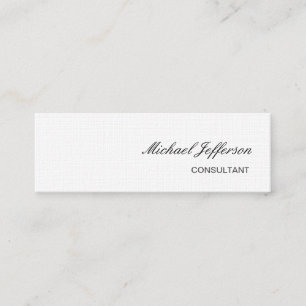 Slim Plain Linen Professional-Visitekaartje Mini Visitekaartje