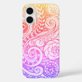 Slim Rainbow Doodle iPhone 16 Hoesje (Achterkant)