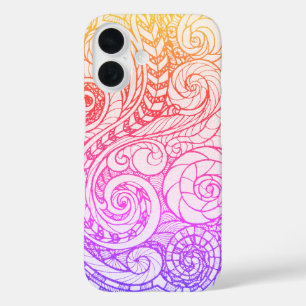 Slim Rainbow Doodle iPhone 16 Hoesje