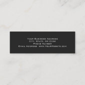 Slim Red Gray Monogram Fotograaf Visitekaartje (Achterkant)