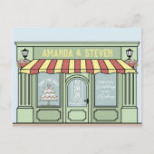 Slim, schattig, café met thema's om het datumontwe briefkaart (Voorkant)