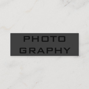 Slim Simple Black Out Fotograaf Visitekaartje