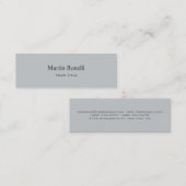 Slim Skinny Grey Double Sided Trendy Visitekaartje (Voorkant / Achterkant)
