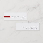 Slim Skinny Stylish Red White Visitekaartje (Voorkant / Achterkant)