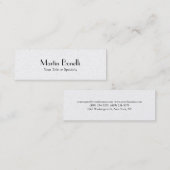 Slim Speciale Unieke Professionele Mini Visitekaartje (Voorkant / Achterkant)