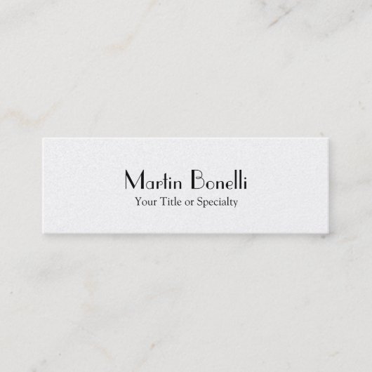 Slim Speciale Unieke Professionele Mini Visitekaartje (Voorkant)