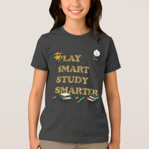 Slim spelen, slimmer studeren Tri-Blend shirt