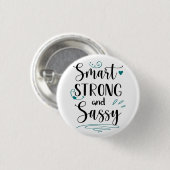 Slim, sterk en sassy ronde button 3,2 cm (Voorkant /achterkant)