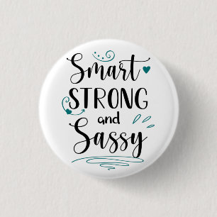 Slim, sterk en sassy ronde button 3,2 cm
