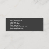 Slim Stijlvol Grijs Groen Gestreept Visitekaartje (Achterkant)