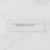 Slim Stijlvol Linnen Grijs Trendy Visitekaartje (Achterkant)