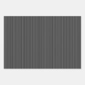 Slim Stripes Grayscal-opvulbladen Inpakpapier Vel (Voorkant 2)