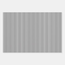 Slim Stripes Grayscal-opvulbladen Inpakpapier Vel