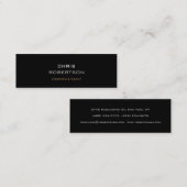 Slim Trendy Black Grey Attractive Visitekaartje (Voorkant / Achterkant)