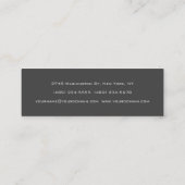 Slim Trendy Gray Attractive Visitekaartje (Achterkant)