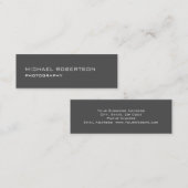 Slim Trendy Gray Fotografe Visitekaartje (Voorkant / Achterkant)
