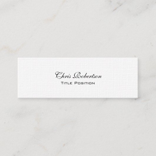 Slim Trendy Linen Charming Visitekaartje (Voorkant)