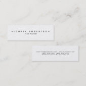 Slim Trendy Modern minimalistisch Visitekaartje (Voorkant / Achterkant)