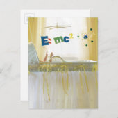 Slim van de Start Nieuwe Baby Aankondigingskaart (Voorkant / Achterkant)